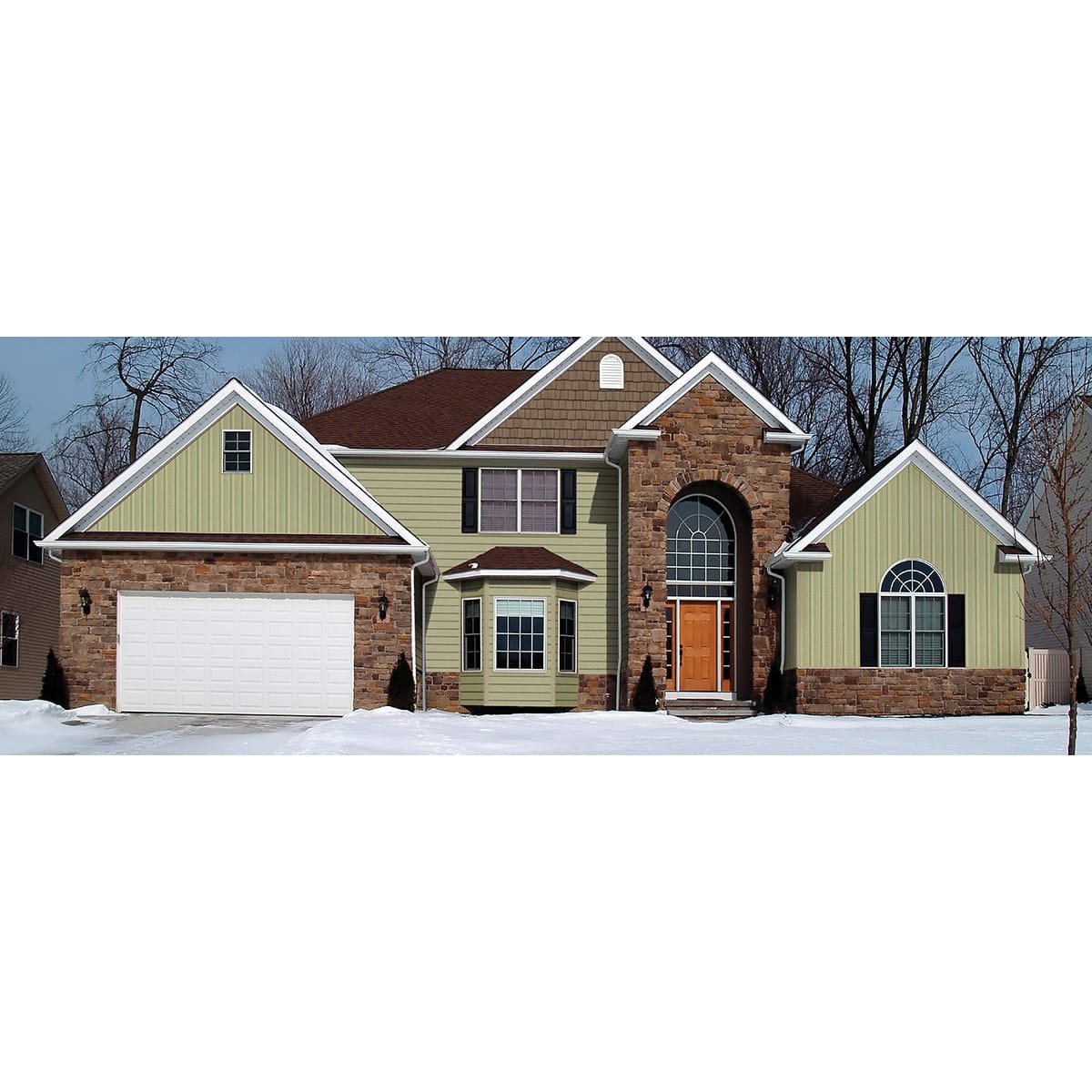 CertainTeed CedarBoards Insulated S12 Board & Batten Vinyl Siding Autumn Red