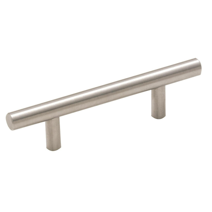 Amerock Bar Pulls 3 in (76 mm) Center-to-Center Sterling Nickel Cabinet Pull, 25-Pack