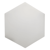 Apini Hex Matte White 9 in. x 10-1/2 in. Porcelain Floor and Wall Tile (7.14 sq. ft./Case) - Super Arbor