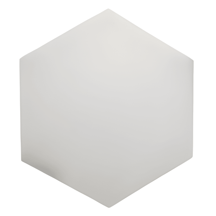 Apini Hex Matte White 9 in. x 10-1/2 in. Porcelain Floor and Wall Tile (7.14 sq. ft./Case) - Super Arbor