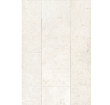 Arctic White Brushed Marble Wall and Floor Tile - 8 x 20 in.