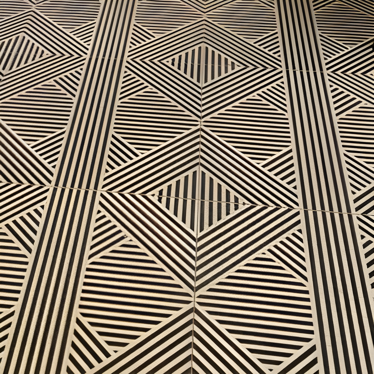 Astoria Black and White 24 in. x 24 in. Matte Porcelain Floor and Wall Tile (4 Pieces, 15.49 sq. ft./Case)