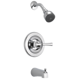 Delta Foundations Chrome 1-Handle Bathtub and Shower Faucet with Valve, Model B114900C