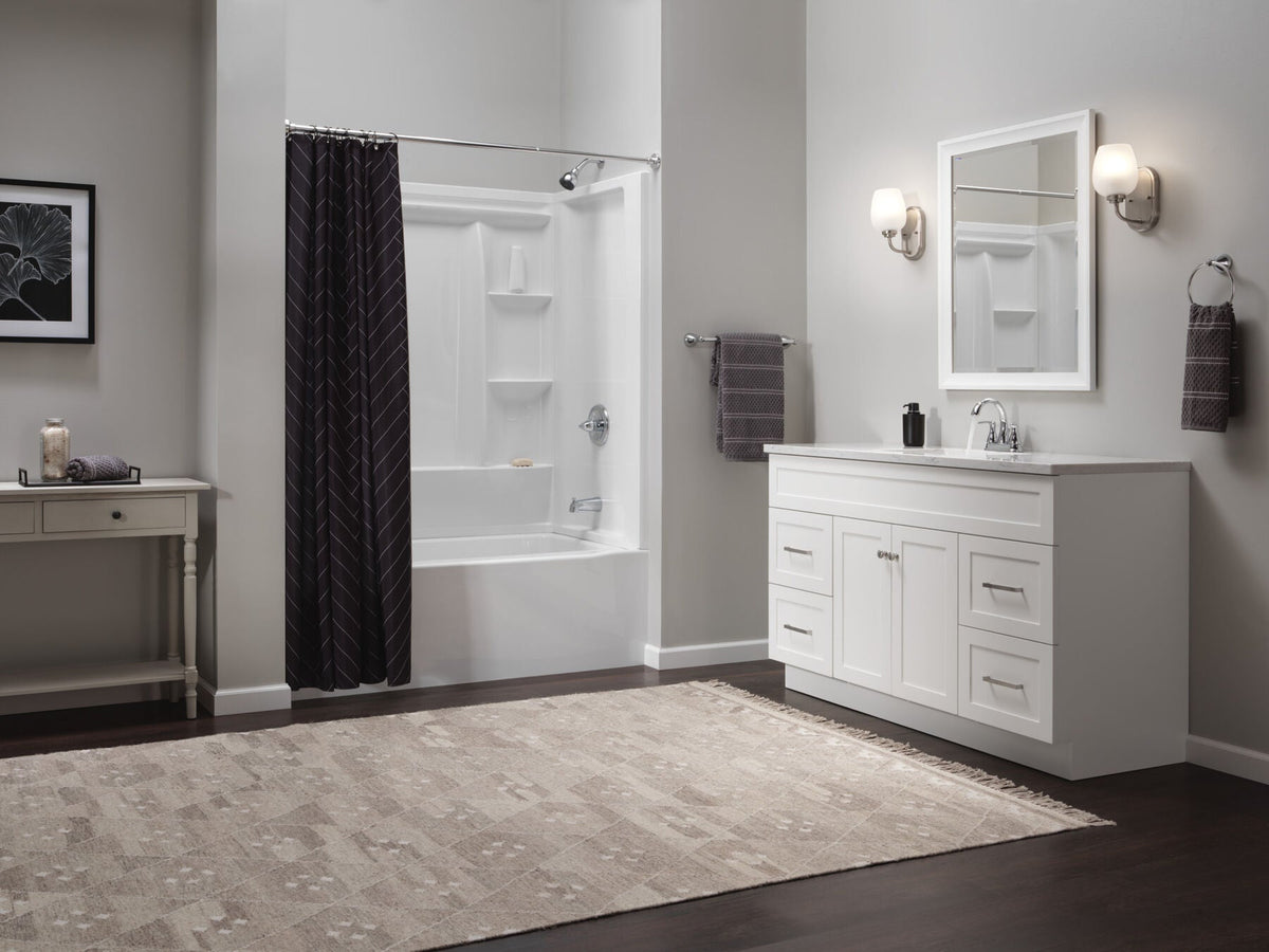 Delta Foundations Chrome 1-Handle Bathtub and Shower Faucet with Valve, Model B114915C
