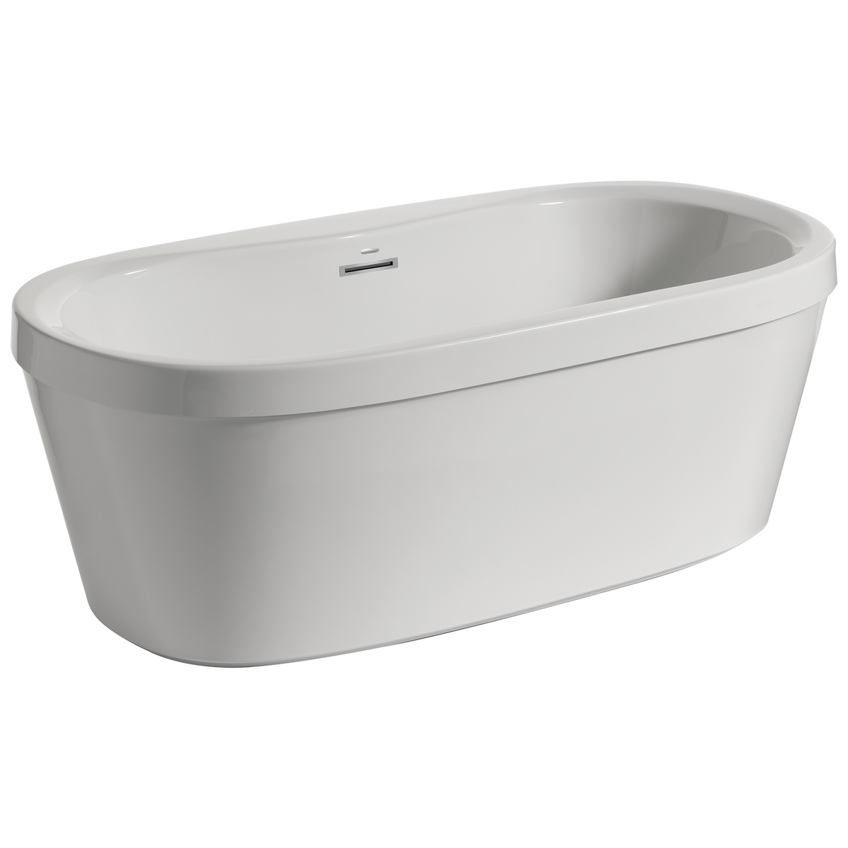 Synergy 60 in. x 32 in. Soaking Bathtub with Center Drain in High Gloss White by Delta