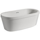 Synergy 60 in. x 32 in. Soaking Bathtub with Center Drain in High Gloss White by Delta