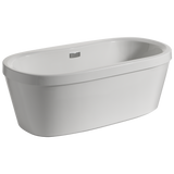 Delta Synergy 68 in. x 36 in. Soaking Bathtub with Center Drain in White