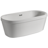 Delta Synergy 68 in. x 36 in. Soaking Bathtub with Center Drain in White