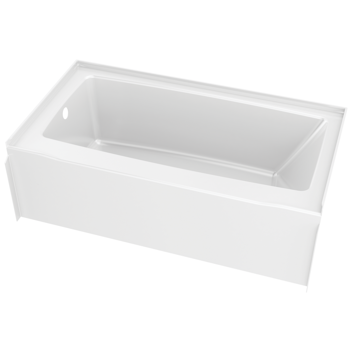 Delta Classic 500 60 in. x 32 in. Soaking Bathtub with Left Drain, High Gloss White