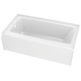 Delta Classic 500 60 in. x 32 in. Soaking Bathtub with Left Drain, High Gloss White