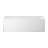 Delta Classic 500 60 in. x 32 in. Soaking Bathtub with Left Drain, High Gloss White