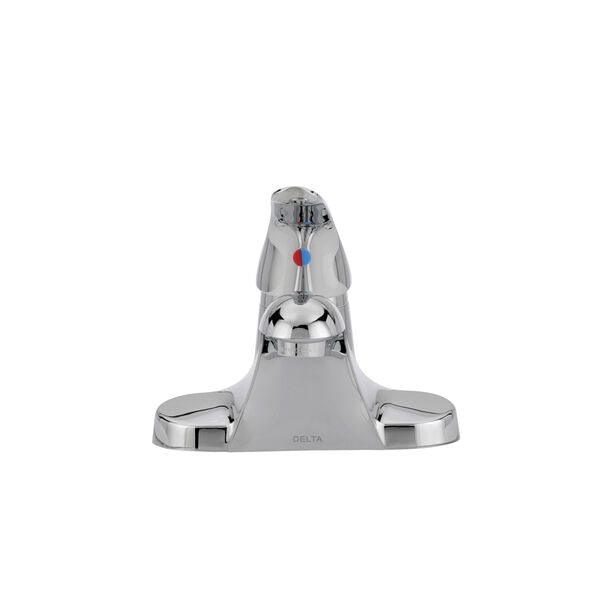 Delta Foundations Chrome Single-Handle 4-in Centerset WaterSense Bathroom Sink Faucet with Drain (B510LF-PPU-ECO)