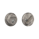 Schlage Satin Nickel Single Cylinder Deadbolt, B60FFF