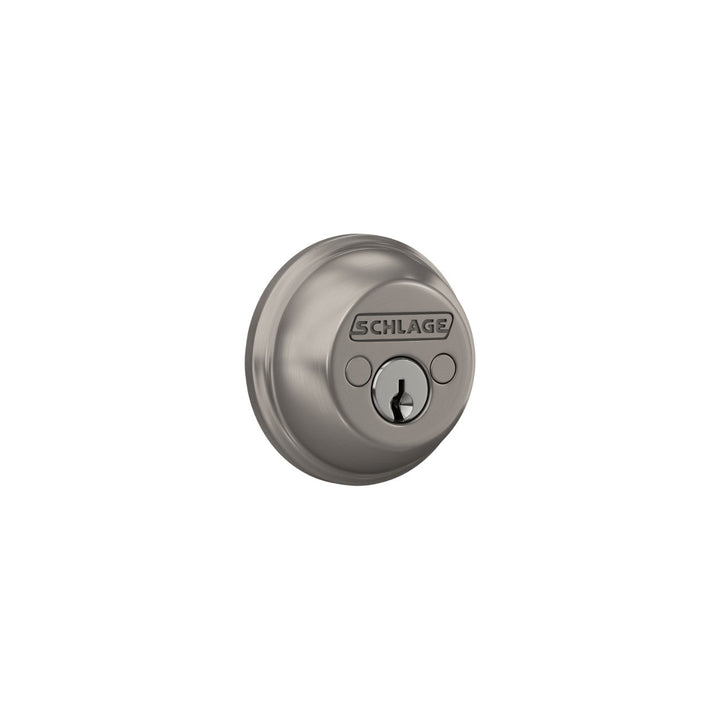 Schlage Satin Nickel Double Cylinder Deadbolt, B62 619