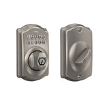 Schlage Camelot Aged Bronze Keypad Electronic Deadbolt, 2-Pack