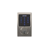 Schlage Connect Century Satin Nickel Touchscreen Deadbolt with Alarm, Z‑Wave Plus