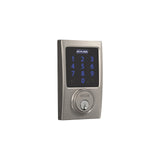 Schlage Connect Century Satin Nickel Touchscreen Deadbolt with Alarm, Z‑Wave Plus