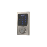 Schlage Connect Century Satin Nickel Touchscreen Deadbolt with Alarm, Z‑Wave Plus