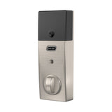 Schlage Connect Century Satin Nickel Touchscreen Deadbolt with Alarm, Z‑Wave Plus