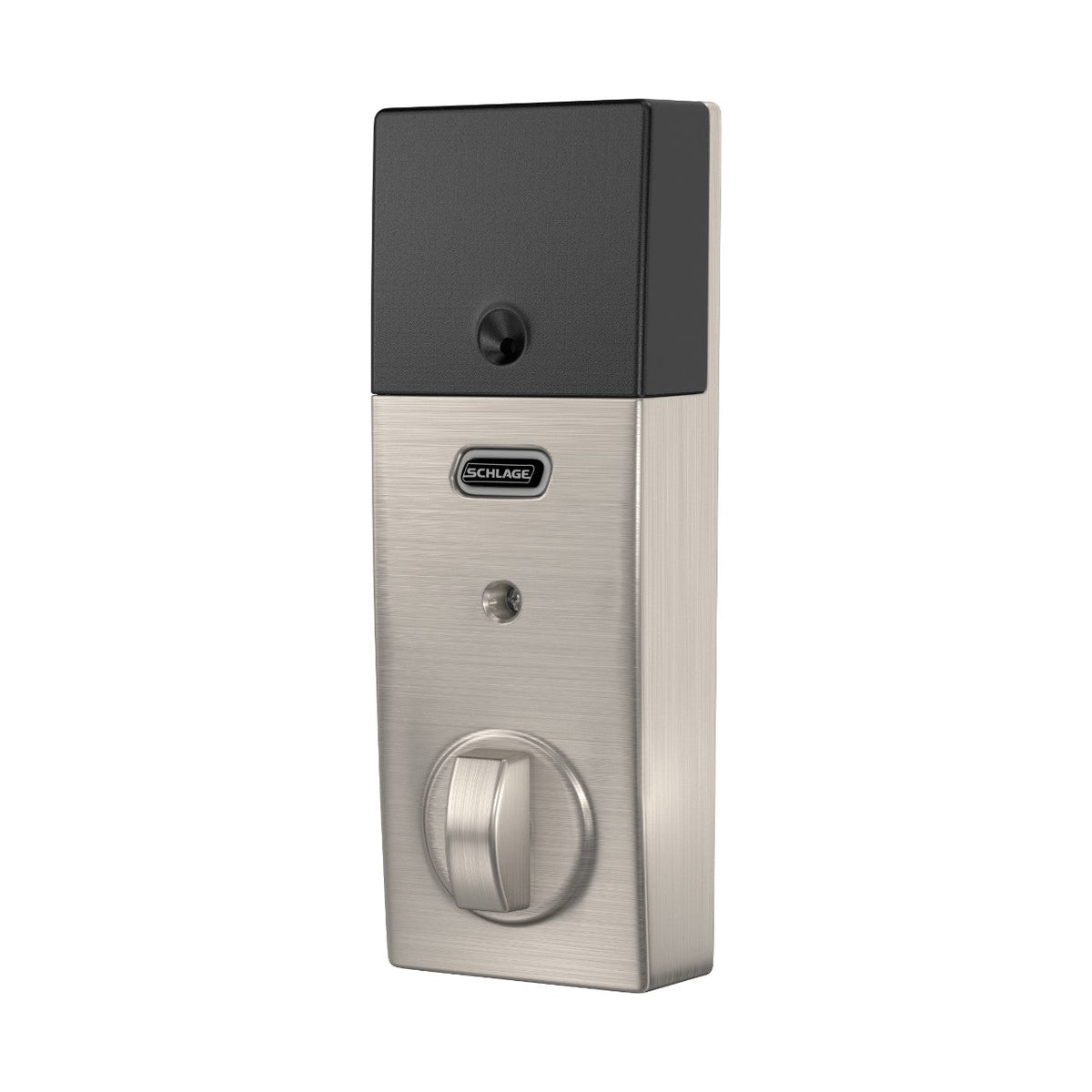 Schlage Century Matte Black Connect Smart Door Lock with Alarm