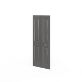 Masonite Roman 30-in x 80-in Snowstorm 2-Panel Round Top Prefinished Molded Composite Bifold Door
