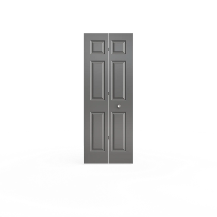 Masonite Traditional 36-in x 80-in 6-Panel Primed Molded Composite Bifold Door (Hardware Included)