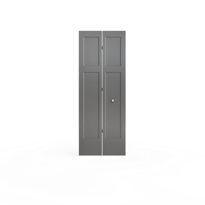 Masonite Winslow 36-in x 80-in Primed 3-Panel Craftsman Hollow Core Molded Composite Bifold Door, Hardware Included