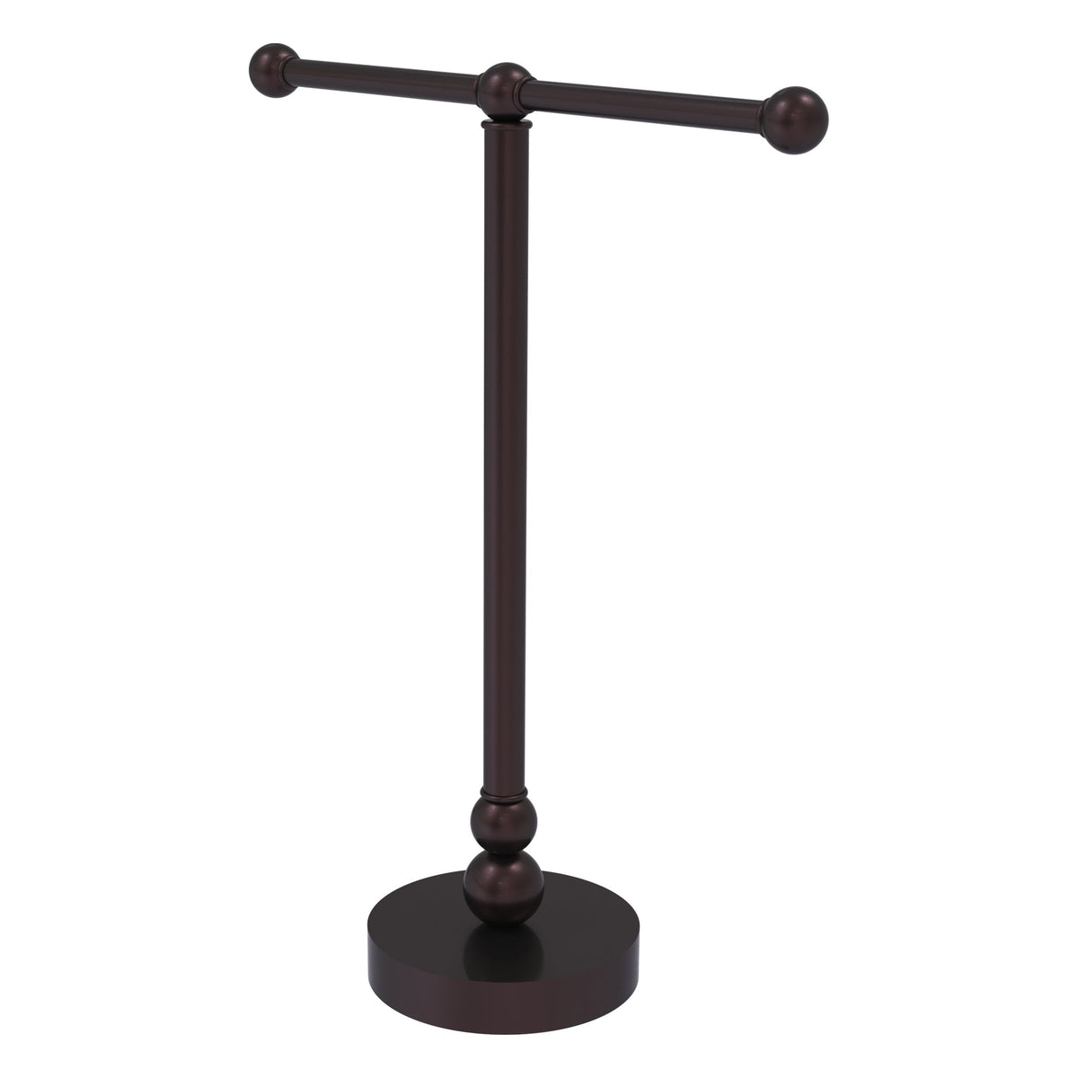 Allied Brass Vanity Top 2 Arm Guest Towel Holder in Antique Brass
