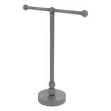 Allied Brass Free Standing Two Arm Guest Towel Holder in Polished Brass