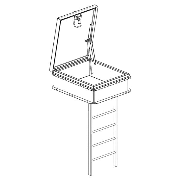 Babcock ThermalMAX Aluminum Roof Hatch 36" x 36"