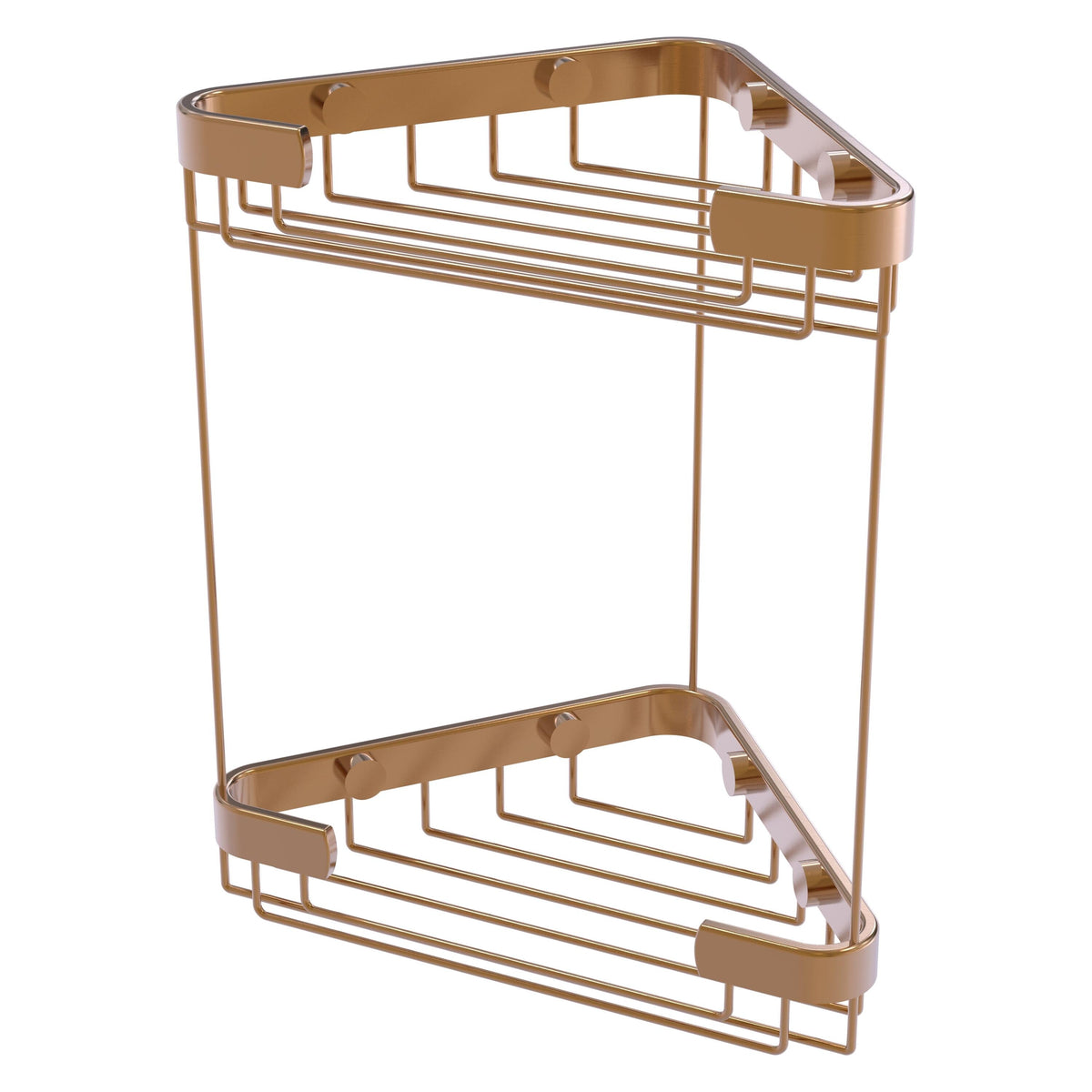 Allied Brass Double Tier Corner Shower Basket in Venetian Bronze