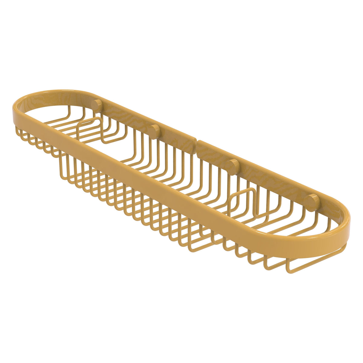 Allied Brass Oval Combination Shower Basket in Antique Brass
