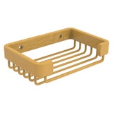 Allied Brass Rectangular Soap Basket in Unlacquered Brass