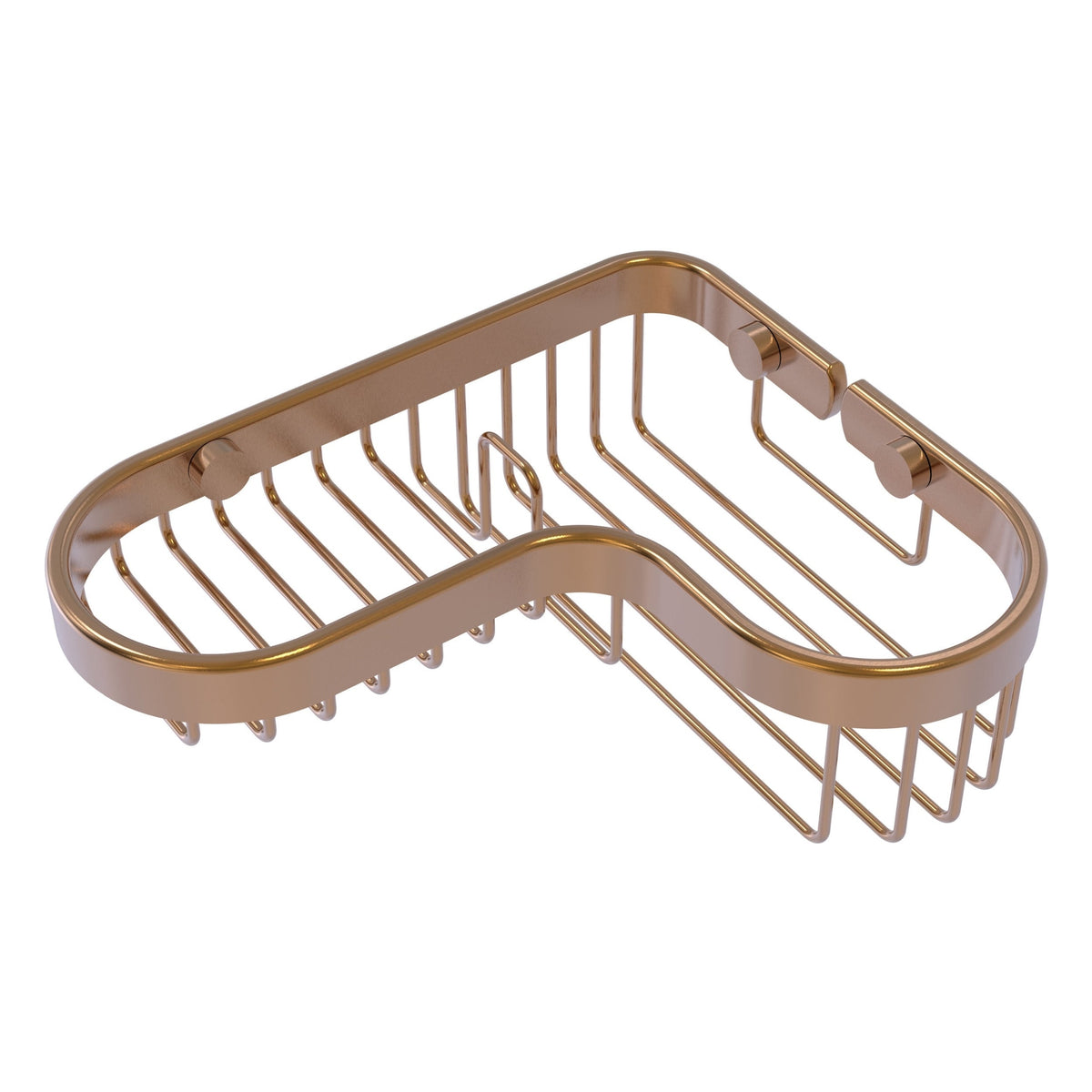 Allied Brass Corner Combination Shower Basket in Antique Copper, 8.75 x 1.9 x 7.4 in