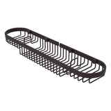 Allied Brass Oval Combination Shower Basket in Antique Brass