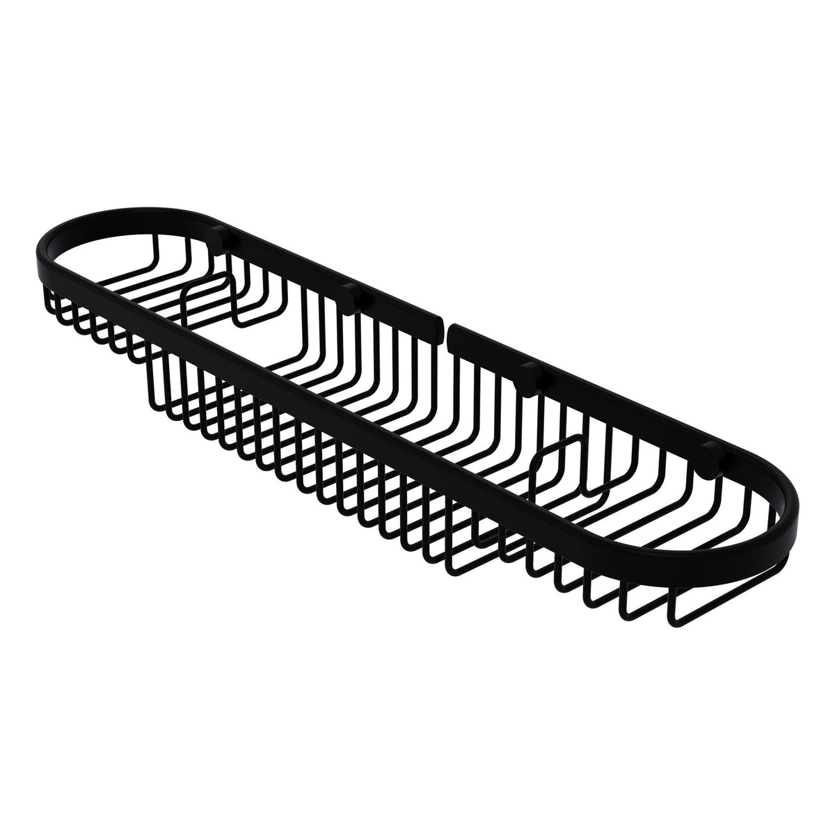 Allied Brass Oval Combination Shower Basket in Antique Brass