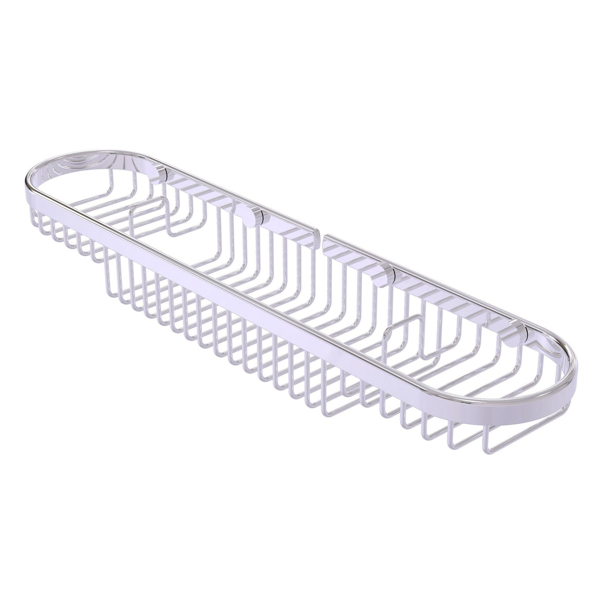 Allied Brass Oval Combination Shower Basket in Antique Brass
