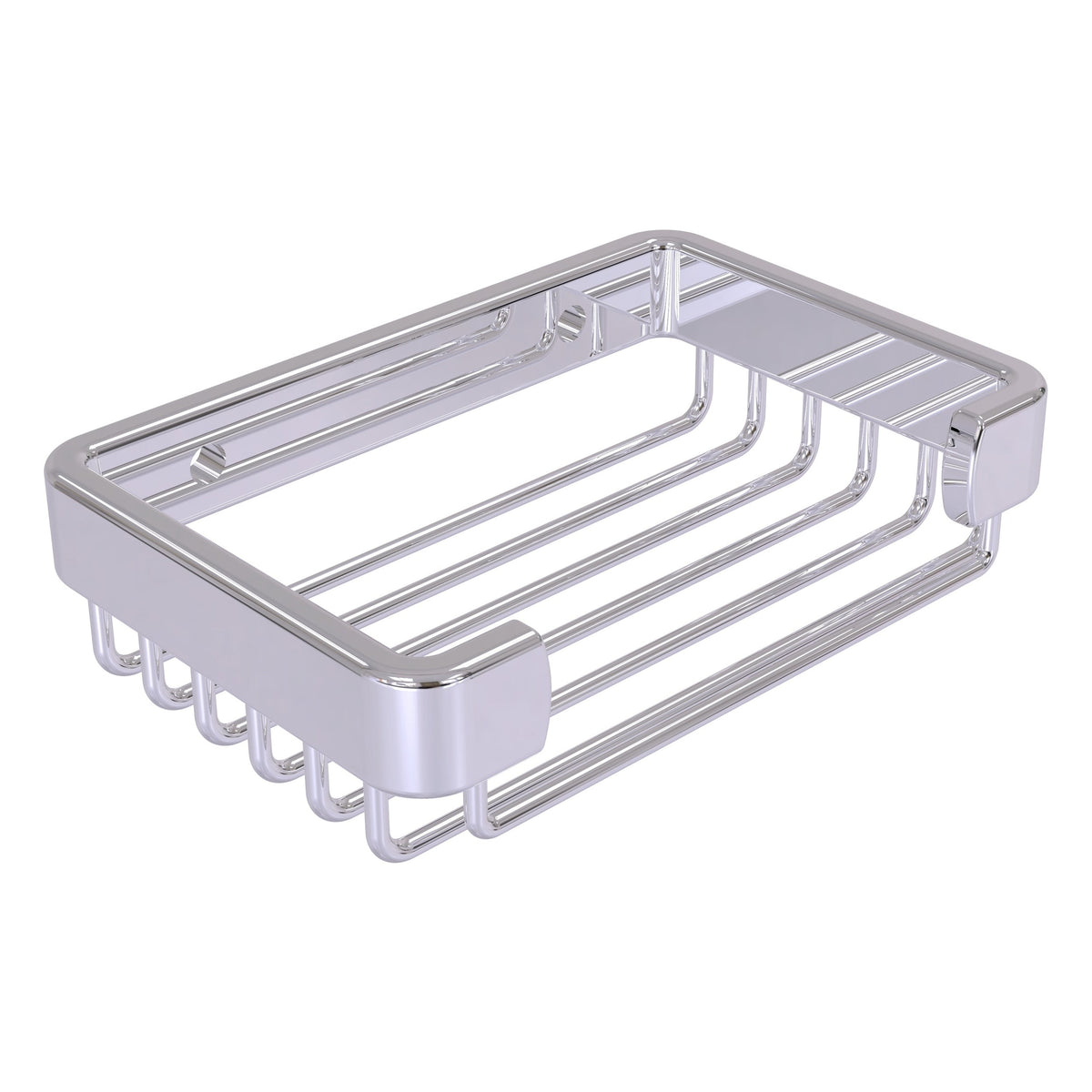 Allied Brass Rectangular Soap Basket in Antique Pewter