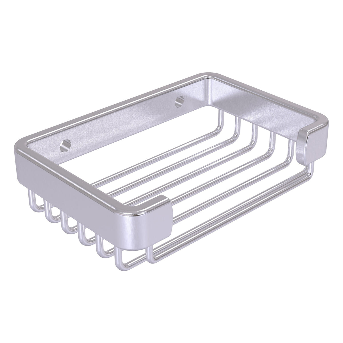 Allied Brass Rectangular Soap Basket in Unlacquered Brass