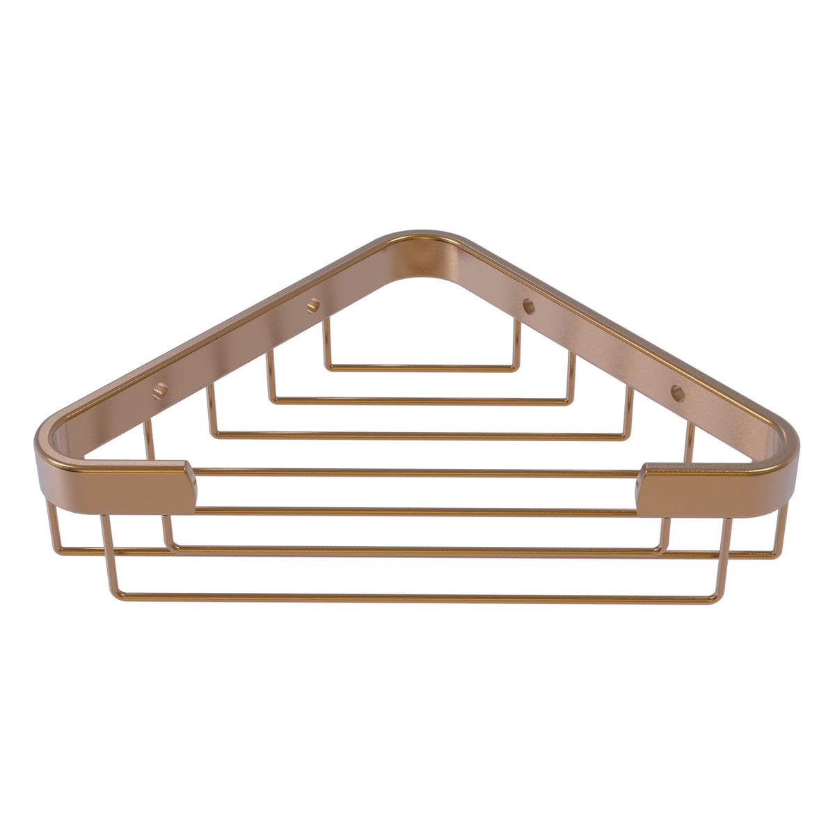 Allied Brass 3-in H Screw-Mount Solid Brass Hanging Shower Caddy in Satin Nickel