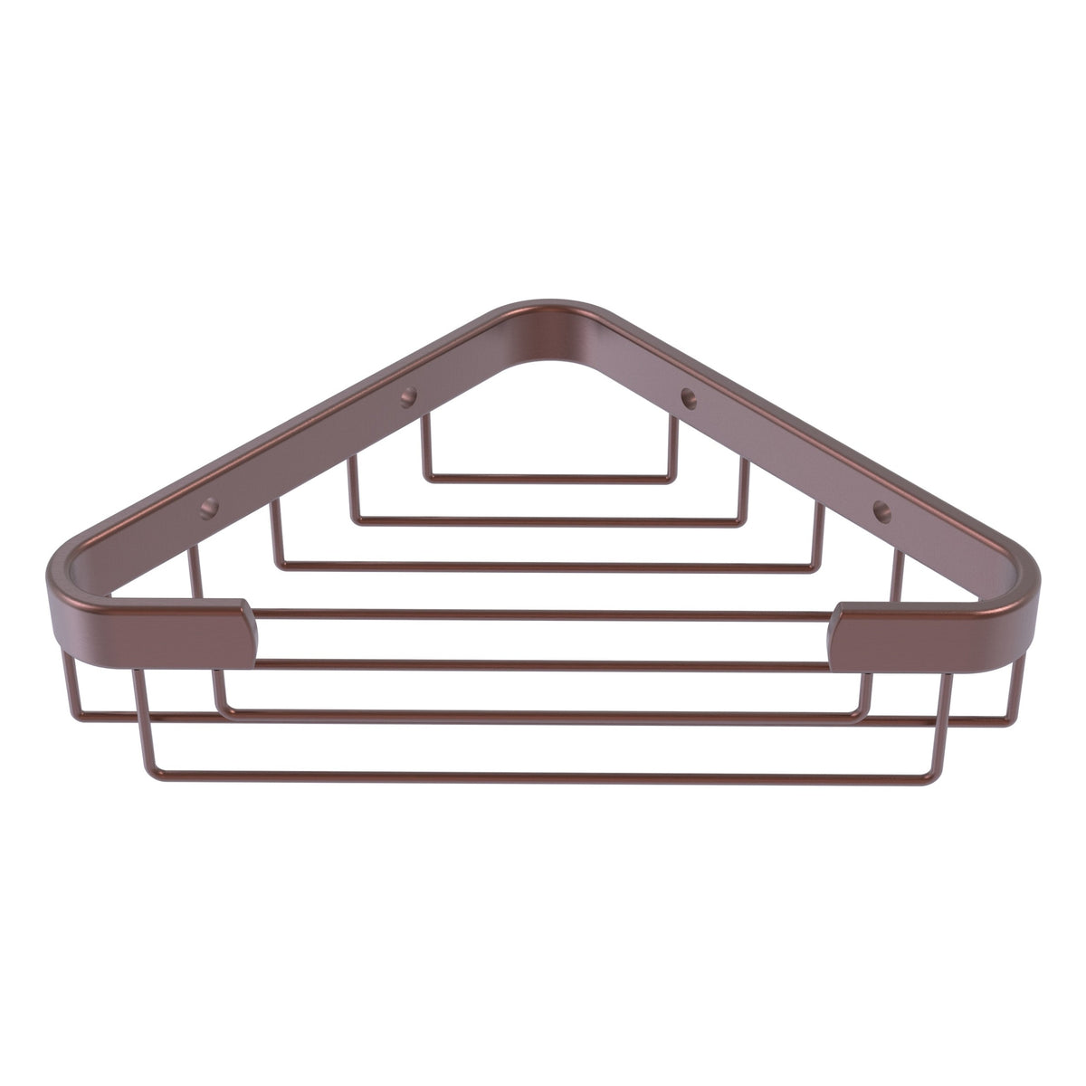 Allied Brass Corner Toiletry Shower Basket in Antique Pewter