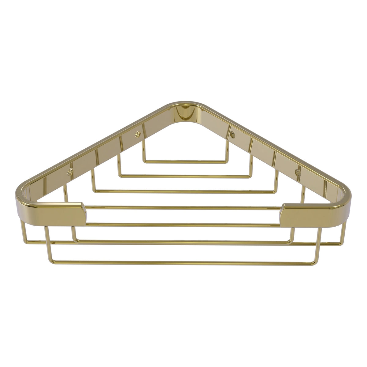 Allied Brass Corner Toiletry Shower Basket in Antique Brass