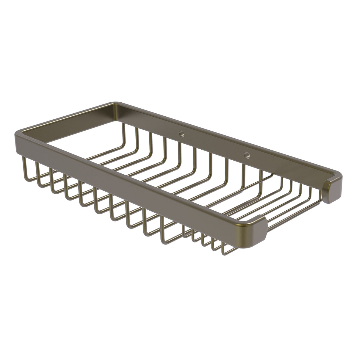 Allied Brass Rectangular Combination Shower Basket in Antique Bronze
