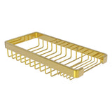 Allied Brass Rectangular Combination Shower Basket in Matte Gray