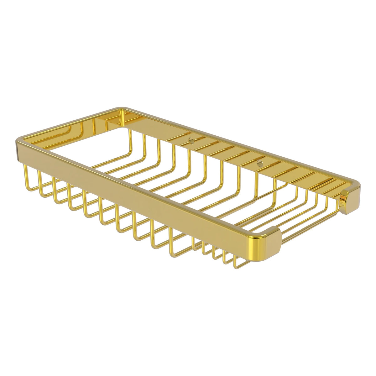 Allied Brass Rectangular Combination Shower Basket in Polished Chrome