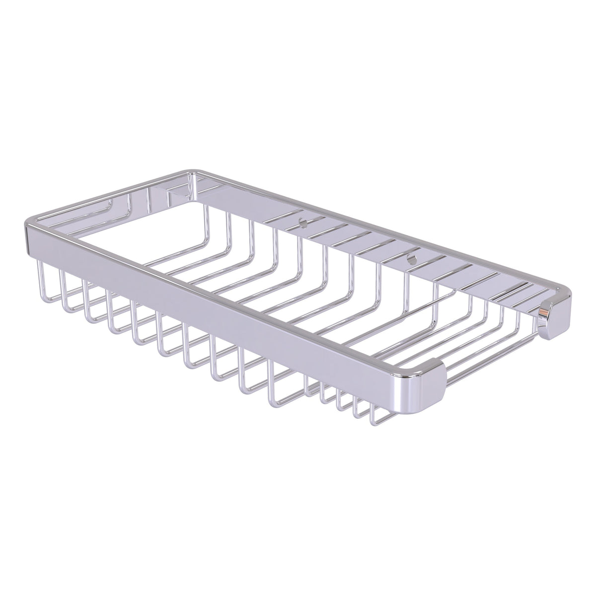 Allied Brass Rectangular Combination Shower Basket in Antique Brass, 10.5 x 1.8 x 4.8 in