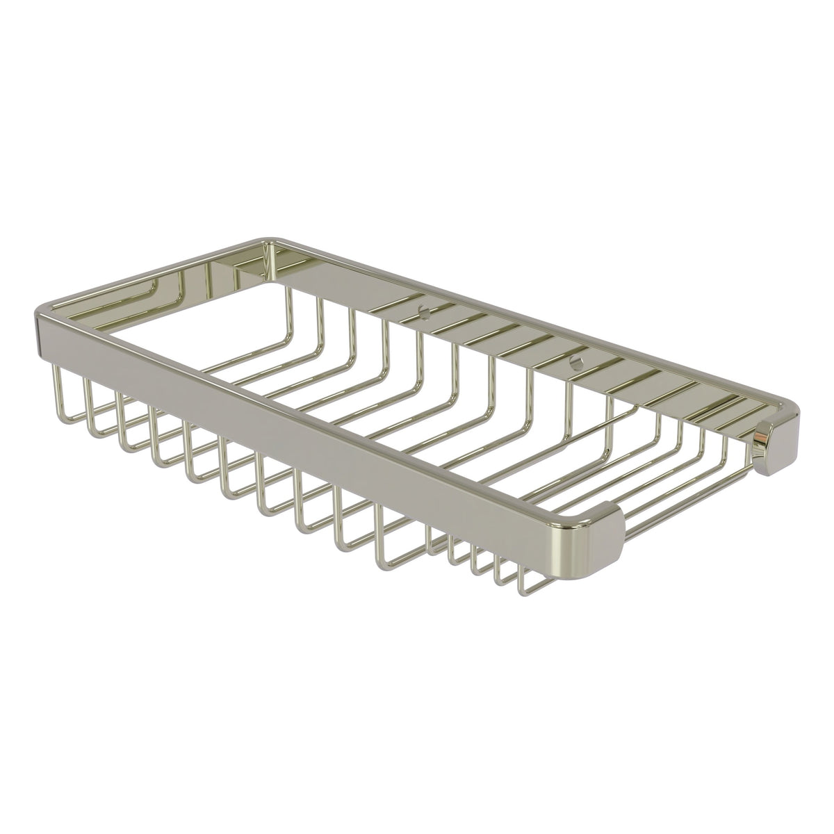 Allied Brass Rectangular Combination Shower Basket in Antique Brass, 10.5 x 1.8 x 4.8 in