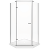 Delta 38 in. x 38 in. x 72 in. Semi-Frameless Neo Angle Corner Shower in White