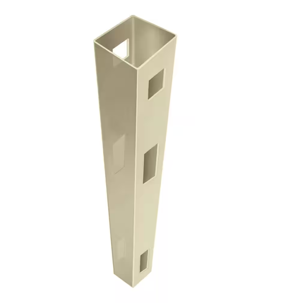 Barrette Outdoor Living Anderson 5 in. x 5 in. x 9 ft. Sand Vinyl Fence Line Post