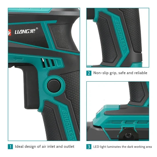 Battery Power Tools Factory Liangye 18V Cordless Electric Auto-Feed Drywall Screw Gun
